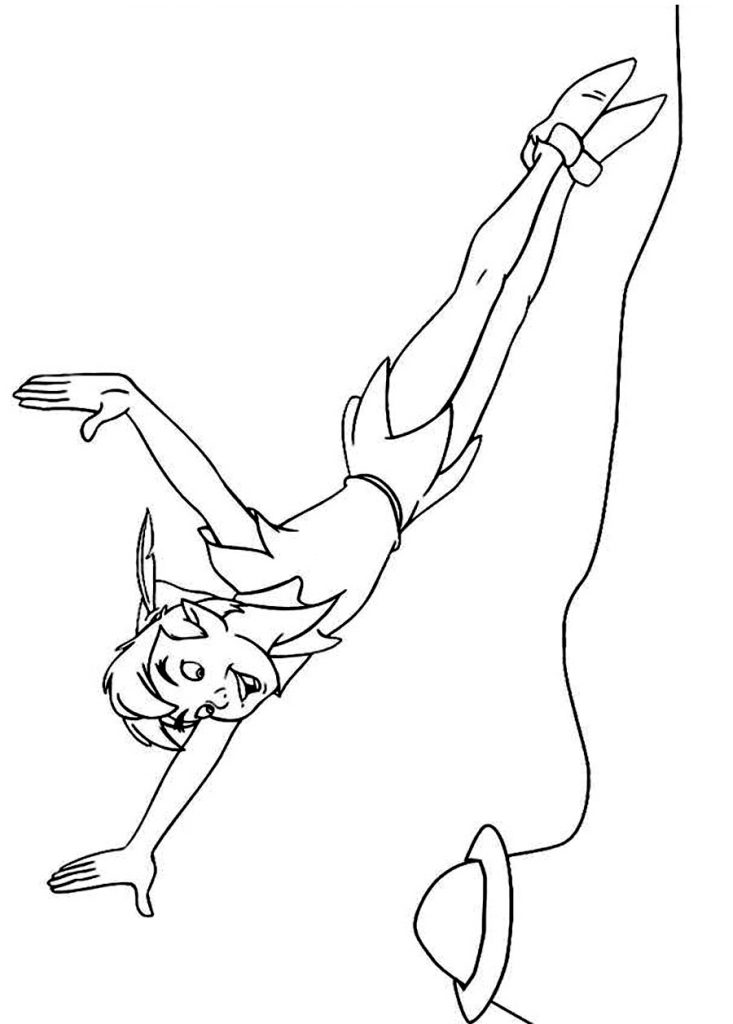 Plansa de colorat cu Peter Pan 22 15